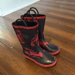 LL Bean lobster rain boots